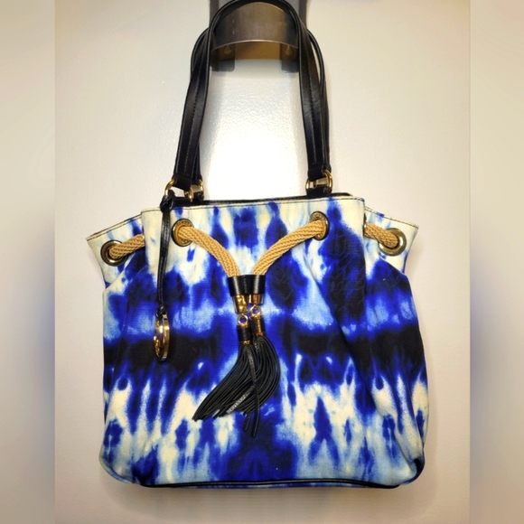 Michael Kors Blue Canvas Marina Tie Dye bag - Picture 1 of 3